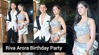 Birthday Girl Riva Arora Looks Absolutely Stunning With Ayaan Zubair Arrives For Her Birthday Party [upl. by Onairpic]