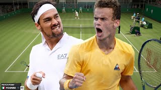 Fabio Fognini vs Luca Van Assche  Wimbledon 2024 [upl. by Gothar441]