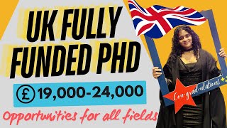 Fully funded UK PhD Scholarships for International Students  \u00100 Free [upl. by Alexa]