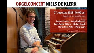 Niels de Klerk bereidt zijn orgelconcert voor  27082023  Steinmeyerorgel Koepelkerk Bussum [upl. by Drexler]