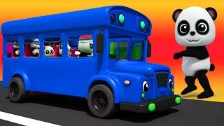 Ruote del bus  Canzone bambini  Filastrocca  Nursery Rhyme  Baby Bao Panda  Wheels On The Bus [upl. by Neelram]