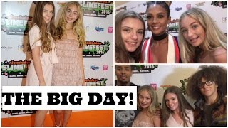 NICKELODEON SLIMEFEST MEETING CELEBS GOODIE BAG HAUL Simply Grace [upl. by Gilson]