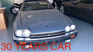 Jaguar 63 XJ S V12 TARGA 1988 starting after 4 years Old school [upl. by Tita]