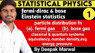 fermi dirac amp bose einstein particle distribution  classical amp quantum statistics equivalency [upl. by Fesoj]