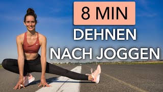 8 MIN DEHNEN NACH DEM JOGGEN ZUM MITMACHEN [upl. by Hsu950]