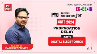 Previous Year Question for GATE  Propagation Delay  Digital Electronics  MADE EASY [upl. by Cyndia]