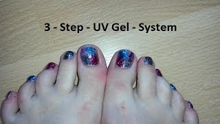 3StepUVGelSystem For Toe Nails [upl. by Ollehcram]