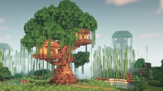 Minecraft  How to Build a Treehouse 1 [upl. by Eilyk]