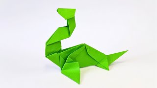 Origami ELASMOSAURUS 🦕 How to make a paper dinosaurus [upl. by Enaamuj167]