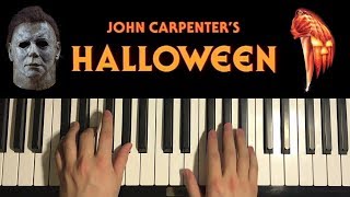 HOW TO PLAY  HALLOWEEN THEME  by John Carpenter Piano Tutorial Lesson [upl. by Atiuqet]