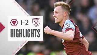 Wolves 12 West Ham  WardProwse Scores From Corner To Give Hammers Win  Premier League Highlights [upl. by Talanian]