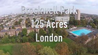 Brockwell Park Drone London  Herne Hill Dulwich [upl. by Euqinu]