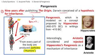 Pangenesis Darwin video lecture [upl. by Ahsata602]