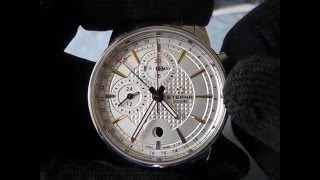 Eterna Soleure Moonphase Day Date Monopulsante Chronograph Function Testing [upl. by Hembree]