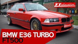 BMW E36 Turbo com FT500 🏁 [upl. by Eciened]