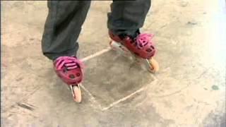 Video tutorial on how to spin on inline skates or rollerblades [upl. by Emirak]