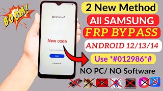 All Samsung 2024 FRP Bypass Code  Android 1213  Remove Google Account  No TalkBack  No Adb Fail [upl. by Nihhi]