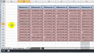 Excel 2007  Raccourci clavier CTRL  SHIFT [upl. by Atsyrk]