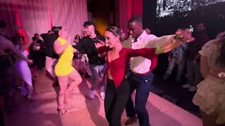 Denisse Cambria and Angel social dancing at BIG Salsa Festival NYC 2024 [upl. by Meeks465]