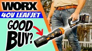 Unbelievable Lightness Worx Nitro 40v Leafjet Blower  Review [upl. by Eeram]