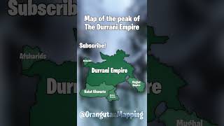 Map of the Peak of the Durrani Empire mapper history mapping [upl. by Eelatan]