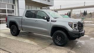 Grey 2023 GMC Sierra 1500 AT4X Review Calgary AB  Wolfe Calgary [upl. by Eusadnilem591]