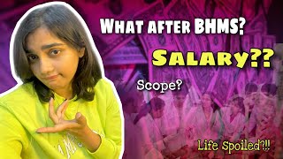 Is there any scope after BHMS⁉️ Salary and jobs after BHMS 😶 bhms homoeopathy neet [upl. by Delorenzo]