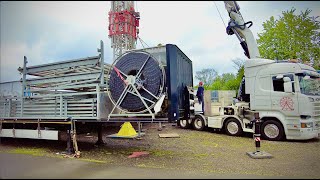 Steinert Kirmes Lüdenscheid AufbauTrailer 20244K [upl. by Yrian]