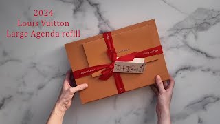 UNBOXING  2024 Louis Vuitton Large Agenda Refill A5 size [upl. by Asilrac491]