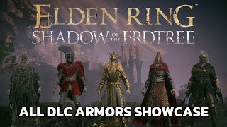 All 45 DLC Armor Sets Showcase  ELDEN RING SHADOW OF THE ERDTREE [upl. by Elacim]