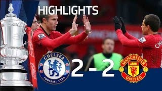 Manchester United vs Chelsea 22 official goals and highlights FA Cup Sixth Round  FATV [upl. by Lehcir]