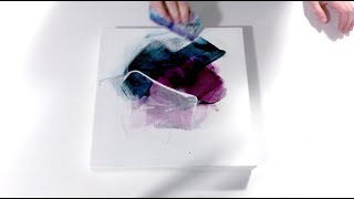 Abstract Painting Techniques using Acrylics amp Catalyst Wedge Timelapse Demonstration [upl. by Gladdie]