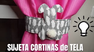 ✅SUJETA CORTINAS DE TELA con forma de CONEJITO paso a pasoEASTER DECORATIONTUTORIAL de COSTURA [upl. by Ariec790]