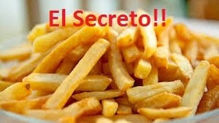 Papas fritas crujientes tipo McDonalds El secreto Facil muy crocantes [upl. by Armilla998]