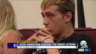 Good Samaritans honored for heroic action [upl. by Ellehcyar630]