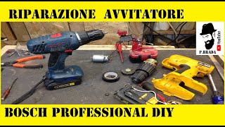 Riparazione DIY trapano avvitatore Bosch Professional con motore bruciato [upl. by Chimene932]