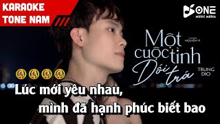 Karaoke Một Cuộc Tình Dối Trá Tone Nam  Trung Dio x One Music  Beat Gốc [upl. by Godart]