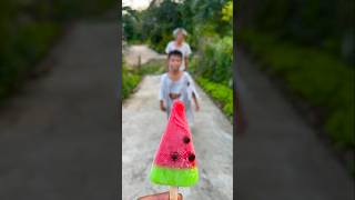 Kind grandpa eats watermelon ice cream 🍧 watermelon ice cream 🍓 beautiful shorts [upl. by Inman]