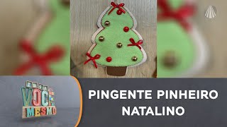 Faça um pingente de pinheiro natalino em feltro para árvore de Natal [upl. by Oirasor]