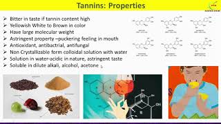 Tannins Introduction Types Sources Properties UsesTannin Secondary Metabolite [upl. by Anolahs149]