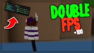 how to DOUBLE your FPS in ROBLOX 2023 [upl. by Siravrat]