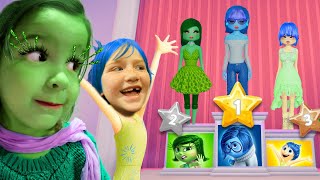 DRESS to iMPRESS but with iNSiDE OUT 2 ⭐⭐⭐⭐⭐ Adley amp Navey play a princess fashion show Roblox game [upl. by Revolc]