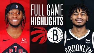 RAPTORS at NETS  FULL GAME HIGHLIGHTS  April 10 2024 [upl. by Dranyam]