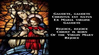 Gaudete Christus est natus  Christmas Carol with lyrics [upl. by Mharba275]