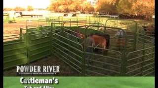 Powder River Cattlemans Tub amp Alley  LivestockShedcom [upl. by Sisco213]