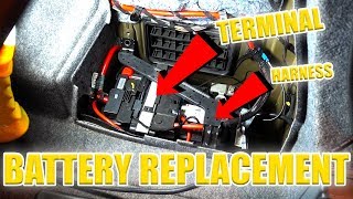 BATTERY REPLACEMENTINSTALL  BMW N52N54 E90 E91 E92 E93 DIY TUTORIAL [upl. by Ruzich]