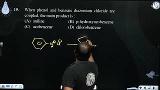 When phenol and benzene diazonium chloride are coupled the main product is [upl. by Devy675]