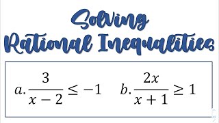 Solving Rational Inequalities  Part 2  General Mathematics  Grade 11 [upl. by Ramey528]