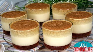 POSTRE FÁCIL EN 10 MINUTOS Queda cremoso suave y con un sabor delicioso  Loli Domínguez  Recetas [upl. by Atteloj208]