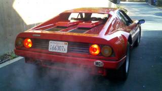 1984 Ferrari 512 Boxer BBi exhaust sound and rev [upl. by Ttoille]